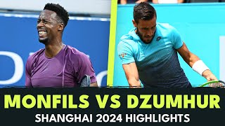 Gaël Monfils vs Damir Džumhur Match Highlights 💥  Shanghai 2024 [upl. by Jegar]