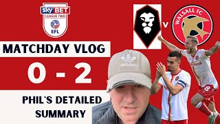 Salford 02 Walsall Matchday vlog Phils detailed summary [upl. by Robinia]