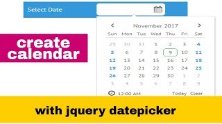 datepicker jquery ui example  download example code  cdn  bootstrap [upl. by Spearing833]