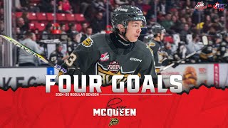 WHL HatTricks Roger McQueen nets FOUR goals in his season debut [upl. by Opportuna]