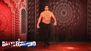 The Great Khali returns to assist Jinder Mahal in his Punjabi Prison Match WWE Battleground 2017 [upl. by Ardnaxela]