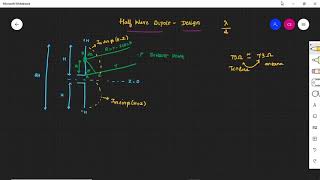 HALF WAVE DIPOLE PART 1 [upl. by Ardiekal]