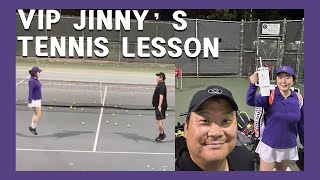 Tennis lessonJinny [upl. by Aciras]