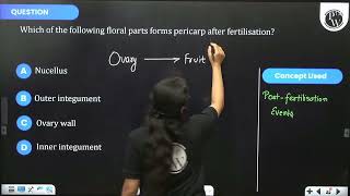 Which of the following floral parts forms pericarp after fertilisation [upl. by Stirling]