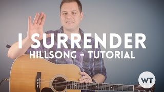 I Surrender  Hillsong  Tutorial chord charts and loops available [upl. by Volnak337]