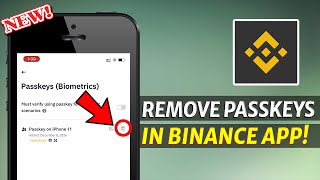 How to Remove Passkeys from your Binance App on iPhone  Disable iCloud Keychain from Binance [upl. by Weidman]