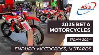 2025 BETA MOTORCYCLES AT EICMA 2024 feat RR Enduro models RX MX models amp Supermoto models [upl. by Etnaud234]