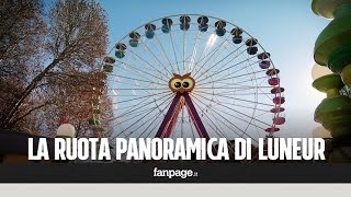 Roma al parco Luneur torna in funzione la storica ruota panoramica [upl. by Nylarad]