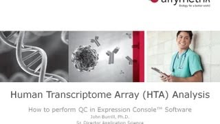 Human Transcriptome Array HTA Analysis  How to perform QC in Expression Console Software [upl. by Esoj]