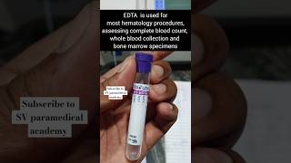 Uses of Anticoagulant tubes paramedical bmlt dmlt alliedhealthsciences medical medicalstudent [upl. by Odlopoel]