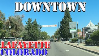 Lafayette  Colorado  4K Downtown Drive [upl. by Cruce]