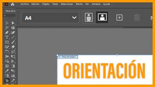 CAMBIAR ORIENTACIÓN de las MESAS DE TRABAJO en ILLUSTRATOR [upl. by Weiser]