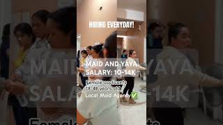 TRABAHO NGAYONG NOVEMBER ❄️ housemaidsph maidagency maids yayas recruitment ytshortsvideo [upl. by Gnihc970]