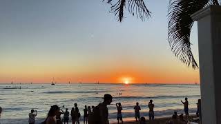 Waikiki Beach sunset 24th January 2020 [upl. by Inhoj790]