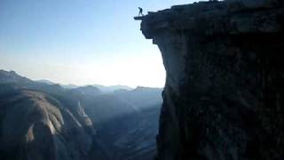 GUY BASE JUMPING OFF HALF DOME [upl. by Selim]