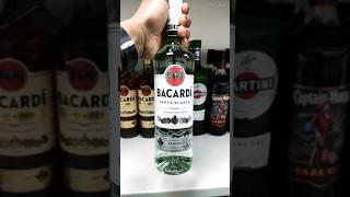 🦇Bacardi Carta Blanca Superior White Rum🦇  🇵🇷From Puerto Rico🇵🇷  AlcoPub viral shorts short [upl. by Ioab]