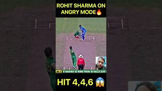 ROHIT SHARMA ON ANGRY MODE 😱 cricket cricketnews msdhoni rohitsharma indiavssouthafrica [upl. by Aerdnael]