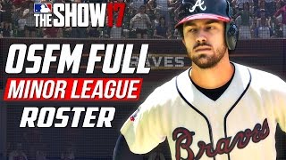 MLB THE SHOW 17 How to Download the OSFM Rosters Full Minor League Roster [upl. by Sido]