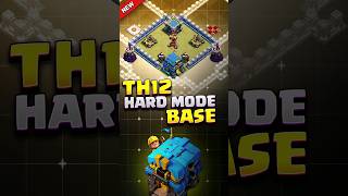 INSANE TH12 War BASE for HARD MODE⚒️clashofclans th12 cocbases th12base th12warbaselink coc [upl. by Etnovert]