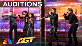 Simon Cowell Has Boy Band Menudo Sing TWICE  Auditions  AGT 2024 [upl. by Nnylannej841]