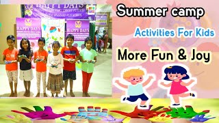 Kids Summer Camp activities kids Fun activities summer camp activity ideas for Kids [upl. by Arika]