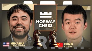 Norway Chess 2024 Round 5  Hikaru Nakamura Vs Ding Liren [upl. by Hadihahs]