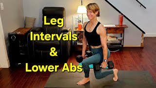 Get FIT with Intervals Cardio Legs and Abs Workout [upl. by Ahtanamas]