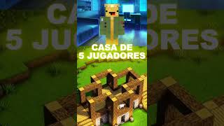 APRENDE CONSTRUIR UNA CASA PARA 5 JUGADORES en MINECRAFT [upl. by Billye]