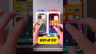 iPhone 12 Mini Vs İPhone 15 Promax Bootup Test 🤯💀 [upl. by Sparky]