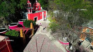 SANTUARIO DE LAS TORRECITAS EN SANTA MARIA DEL RIO SAN LUIS POTOSI FEBRERO 2023 DRONE ALTURAS [upl. by Annam178]