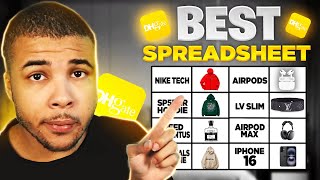 The Best Free Dhgate Reselling Spreadsheet 2024 Sp5der Airpods Cologne and more [upl. by Coumas]