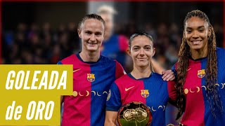 Crónica FC BARCELONA femenino vs EIBAR GOLEADA ALEXIA PUTELLAS iguala a LUIS SUAREZ [upl. by Sidnarb900]