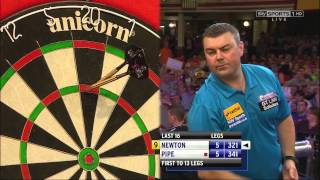 HD Wes Newton  9 Dart Finish  2012 World Matchplay  wwwninedarterscouk [upl. by Estelle]