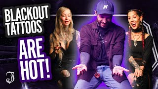 What Do These Artists Think About Blackout Tattoos  Tattoo Artists React [upl. by Gombach204]