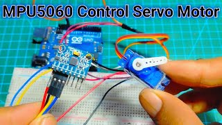 How to Control Servo Motor with MPU5060 module [upl. by Ynaffet118]