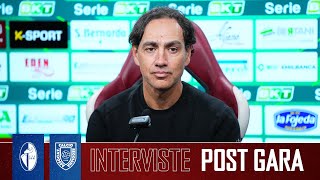 INTERVISTE POST GARA SSC BARI vs AC REGGIANA [upl. by Estel]