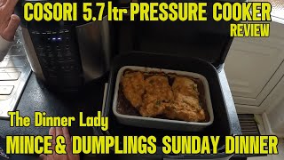 COSORI 5 7 LTR PRESSURE COOKER REVIEW amp MINCE AND DUMPLINGS [upl. by Winne545]