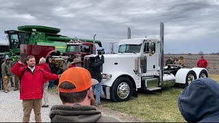 2017 Peterbilt 389 Glider Day Cab Semi with 34493 Miles Sold on Chillicothe MO Farm Auction [upl. by Klemens]