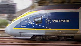 Eurostar e320 Class 374 set 4027  4028 depart Ashford International  2nd December 2024 [upl. by Stanfill]