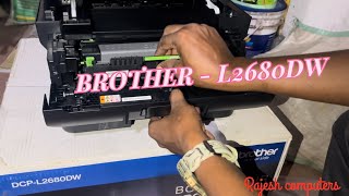 Brother DCP L2680DW WiFi Duplex Printer Unboxing  Installation amp Review in Hindi 2024 [upl. by Koal]