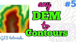 Generate Contour lines using DEM Digital Elevation Model in ArcGIS 2018 [upl. by Idelle]