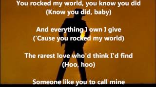 Michael Jackson  You Rock My World  With Lyrics [upl. by Ellerihs]