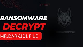 How to Remove MrDark101 bnwd vmdha Ransomware and Decrypt Files  Choas ransomware decryptor [upl. by Inahc]