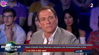 JEANCLAUDE VAN DAMME COMPARE LES HOMOSEXUELS À DES  LE CSA A ÉTÉ SAISI [upl. by Ardnot]