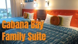 Universals Cabana Bay Beach Resort  Pool View Family Suite [upl. by Maynord286]