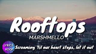 MARSHMELLO  ROOFTOPS LYRICS [upl. by Irehs]