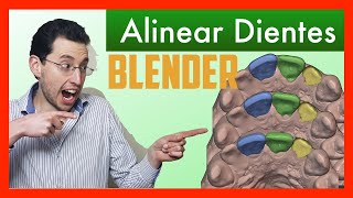 💎Como hacer ALINEADORES dentales GRATIS Ortodoncia Digital  Blender [upl. by Petrick433]