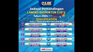 LANGKO BADMINTON CUP V TAHUN 202  INDRA cs DODIK VS AMENK cs ABDUL [upl. by Noivert]