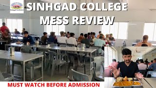 Sinhgad College Mess Review  Sinhgad Engineering College Mess Tour [upl. by Hafirahs]