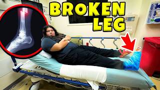 MY SISTER BROKE MY LEG 😡🏥 [upl. by Llerdnad]